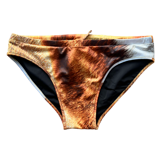Horse Fur\ Black Reversible Briefs